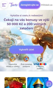 Tsars Casino mobilní verze