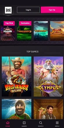 Playgrand Casino Mobilní verze